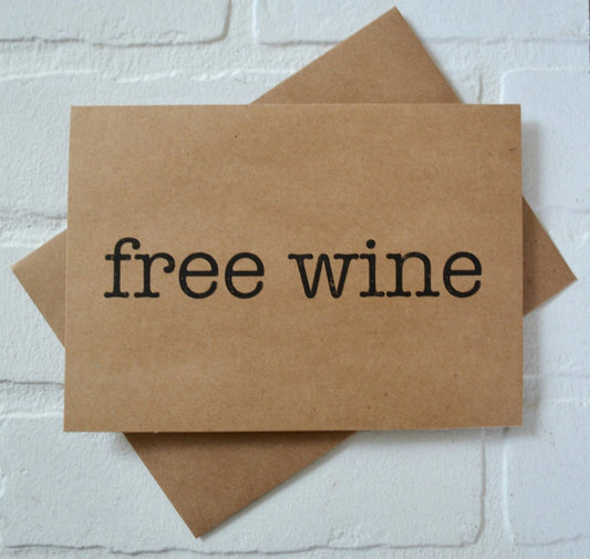 FREE WINE | bridesmaid proposal cards | wedding party invite