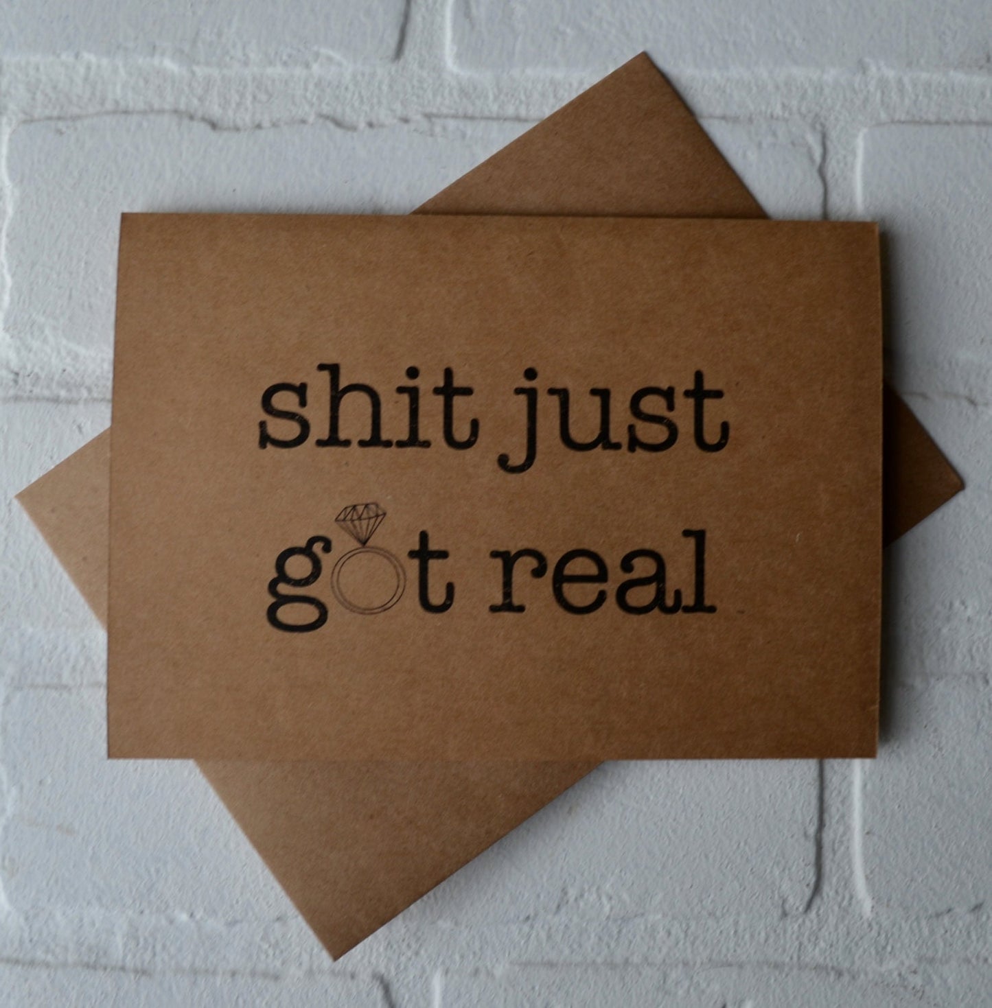 Shit Just Got Real bridesmaid proposal cards | wedding party invite