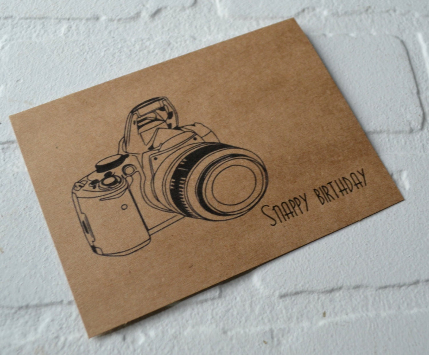 SNAPPY BIRTHDAY CARD | retro camera birthday card | happy birthday | funny birthday | retro camera card | snappy | photographer | photos