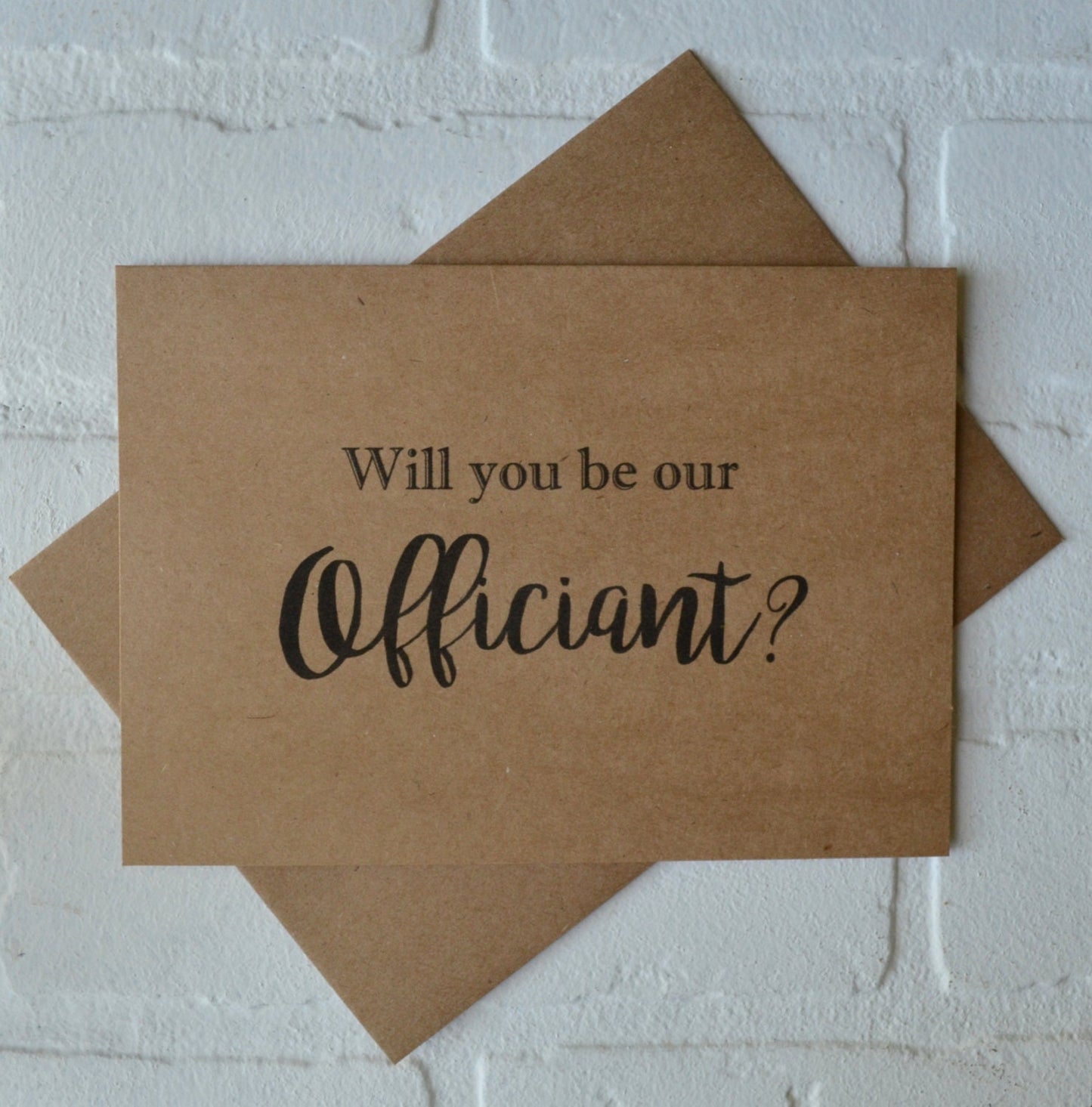 Will you be our officiant | Officiant Proposal Card | Wedding Party Invite